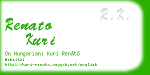 renato kuri business card